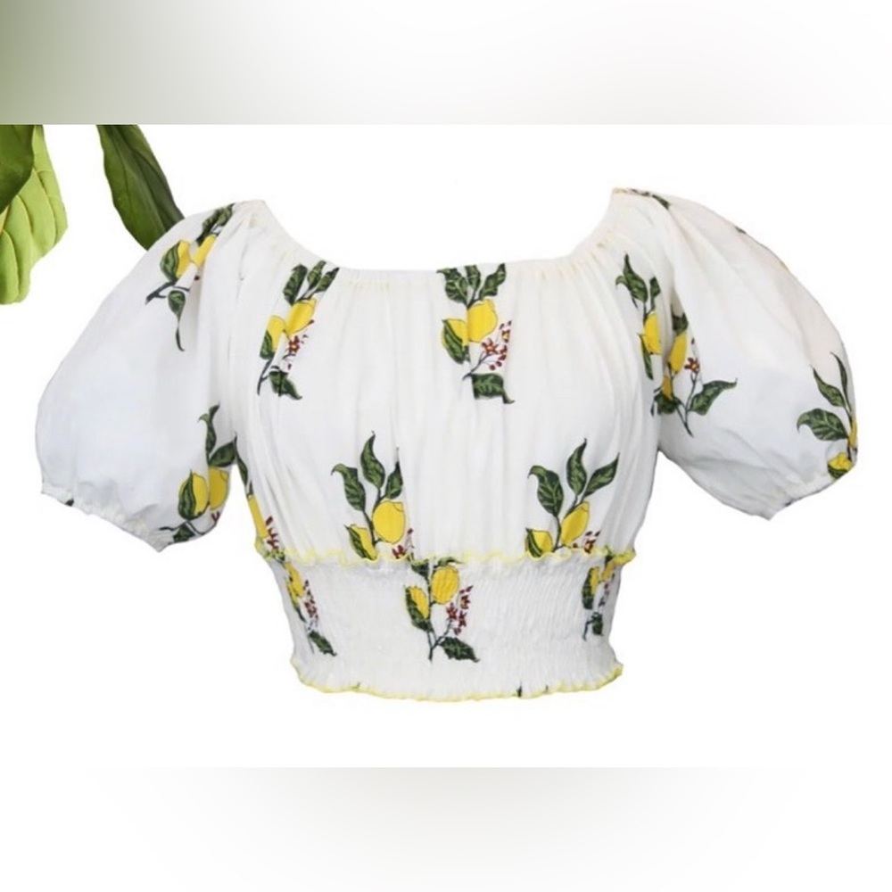 CJ Laing Lemon Print Top and Skirt Set ๐ - Picture 2 of 16